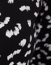 Load image into Gallery viewer, Ladies Black &amp; White Contrast Cotton Long Sleeve Top
