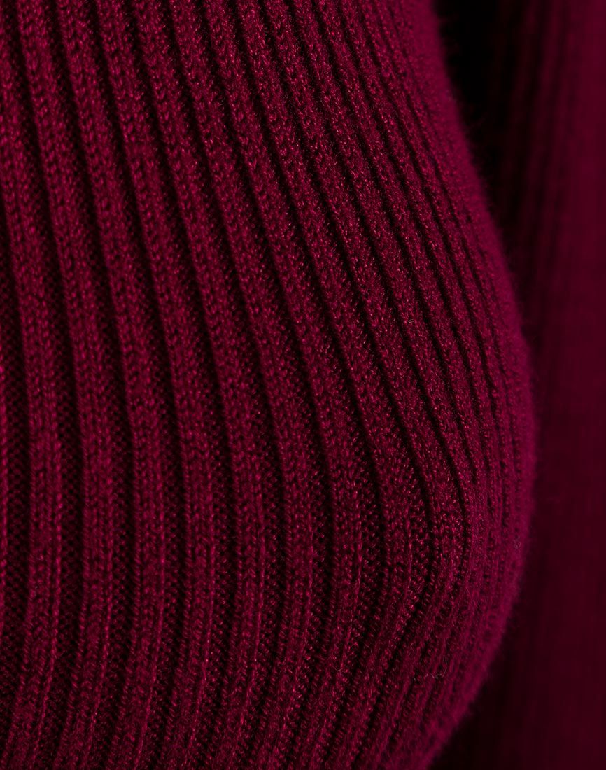 Ladies Ribbed Roll Neck Turtleneck Knitted Pullover Jumper