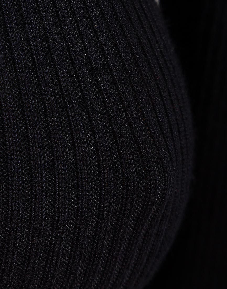 Ladies Ribbed Roll Neck Turtleneck Knitted Pullover Jumper