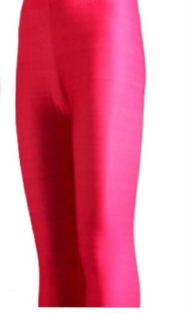 Barbie Cerise Plain & Geometric Stripe Leggings