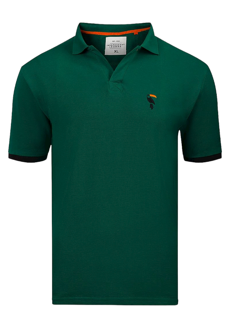 Mens Polo Shirt Independent Golf Toucan Pique Cotton Short Sleeve T-Shirt S-XL