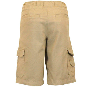 Boys 2 Pack Cotton Cargo Elasticated Waist  Summer Shorts