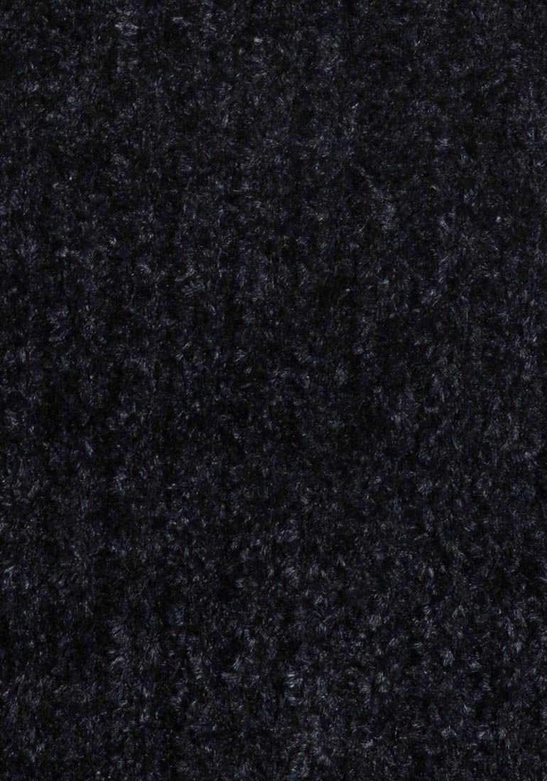 Black Soft Stretchy Chenille Knitted Jumper