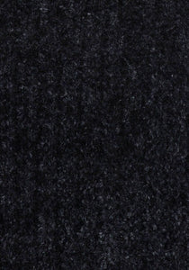 Black Soft Stretchy Chenille Knitted Jumper