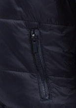 Load image into Gallery viewer, Boys Minoti Navy Hooded Quilted Soft Fleece Lined Warm Winter Coat
