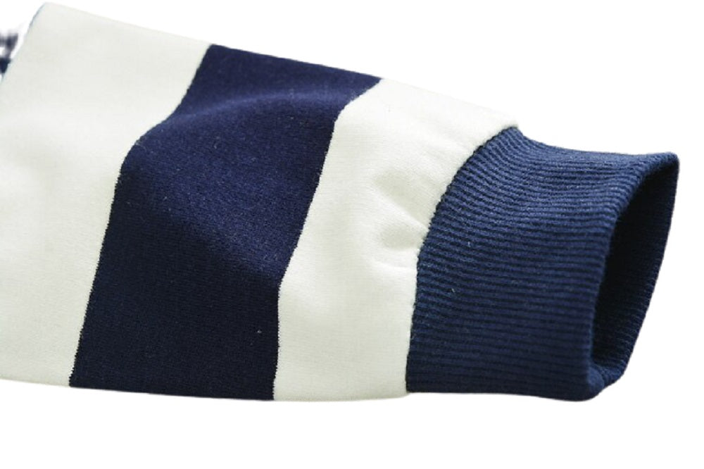 Boys Toddlers Navy Stripe Bunny Top & Bottom Set