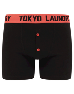 Mens Tokyo Laundry Twin-Pack Cotton Rich Boxer Shorts