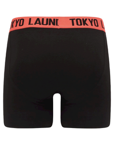 Mens Tokyo Laundry Twin-Pack Cotton Rich Boxer Shorts