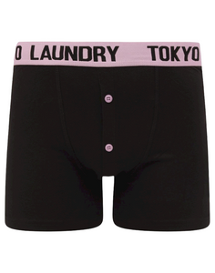 Mens Tokyo Laundry Twin-Pack Cotton Rich Boxer Shorts