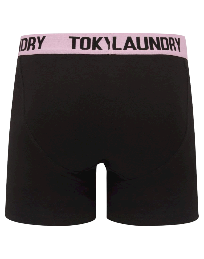 Mens Tokyo Laundry Twin-Pack Cotton Rich Boxer Shorts