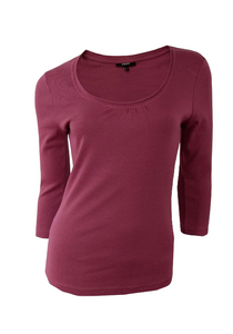 Ladies Pure Cotton Stretchy 3/4 Sleeve Top