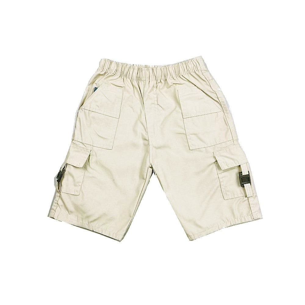 Boys Elasticated Waist Combat Cargo Chino Summer Shorts