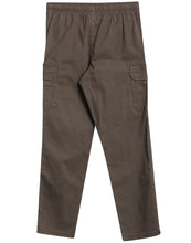 Load image into Gallery viewer, Boys Brown Pull-On Elasticated Waist Combat Cargo Trouser
