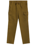 Boys Khaki Pull-On Elasticated Waist Combat Cargo Trouser