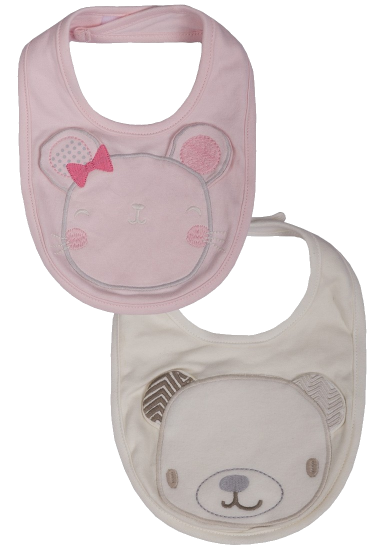 Baby Teddy Bear Cotton Bibs