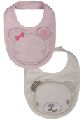 Baby Teddy Bear Cotton Bibs