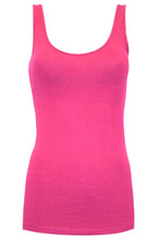 Load image into Gallery viewer, Ladies Vest Long Line Jersey Sleeveless Camisole Tank Top
