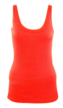 Load image into Gallery viewer, Ladies Ribbed Vest Sleeveless Plain Cotton Tank Top
