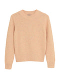 Thick Cable Cotton Textured Knitted Crew Neck Jumper