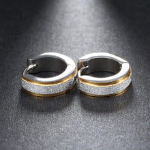Load image into Gallery viewer, Gold &amp; Silver Titanium Steel Anti-Allergic Small Hoop Earrings
