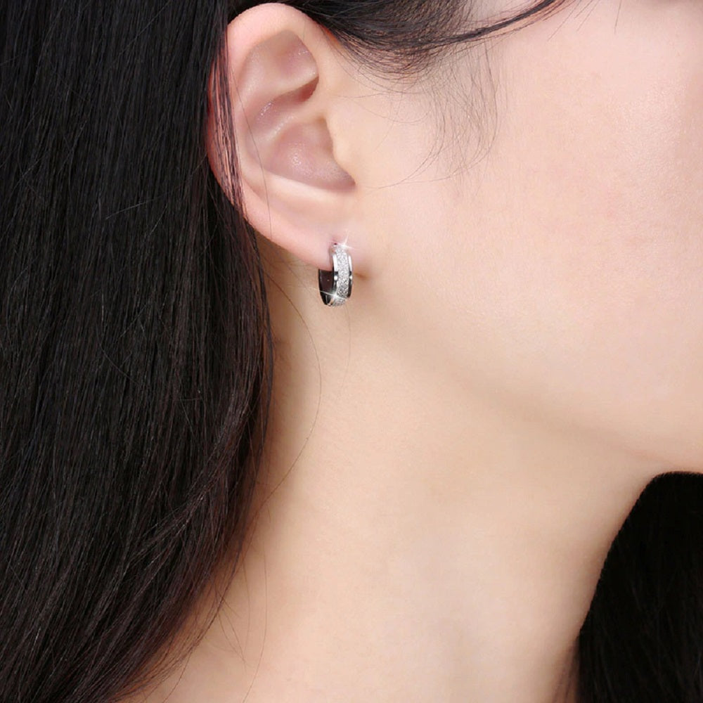 Gold & Silver Titanium Steel Anti-Allergic Small Hoop Earrings
