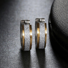 Load image into Gallery viewer, Gold &amp; Silver Titanium Steel Anti-Allergic Small Hoop Earrings
