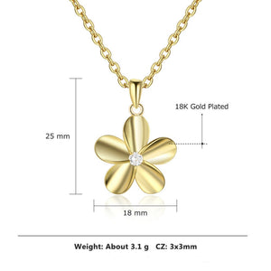 Ladies 925S  Gold Sunflower Gemstone Pendant Necklace Set
