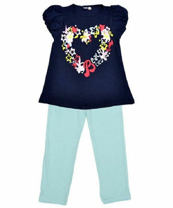 Girls Lupilu Navy Two-piece pyjama set