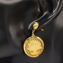 Load image into Gallery viewer, Gold Plated Tree of Life Stainless Steel Pendant Earrings Necklace set
