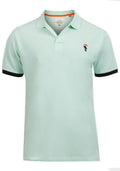 Men's Golf T-Shirt Toucan Pique Short Sleeve Polo Shirt
