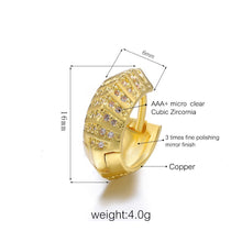 Load image into Gallery viewer, Ladies Micro Pave Zircon Small Creole Hoop Earrings
