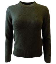Load image into Gallery viewer, Thick Cable Cotton Textured Knitted Crew Neck Jumper
