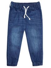Load image into Gallery viewer, Boys Dark Blue Denim Jogger Jeans
