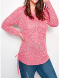 Ladies Coral Ruched Hem Knitted Jumper
