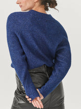 Load image into Gallery viewer, Ladies Ellos Blue Elvira Wool Blend Ribbed Knit Jumper
