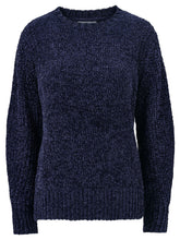 Load image into Gallery viewer, Ladies Ellos Navy Signe Soft Chenille Plus Size Jumper

