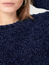 Load image into Gallery viewer, Ladies Ellos Navy Signe Soft Chenille Plus Size Jumper
