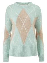 Load image into Gallery viewer, Ladies Aqua Phebe Wool Blend Ribbed Knitted Plus Size Jumper
