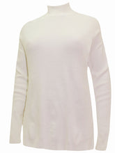 Load image into Gallery viewer, Pink Black Ivory High Neck Thick Soft Knit Plus Size  Jumpers
