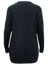 Load image into Gallery viewer, Ladies Soft Knit Crew Neck Flattering Plus Size Jumpers
