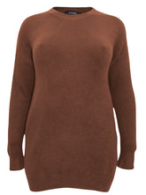 Load image into Gallery viewer, Ladies Soft Knit Crew Neck Flattering Plus Size Jumpers
