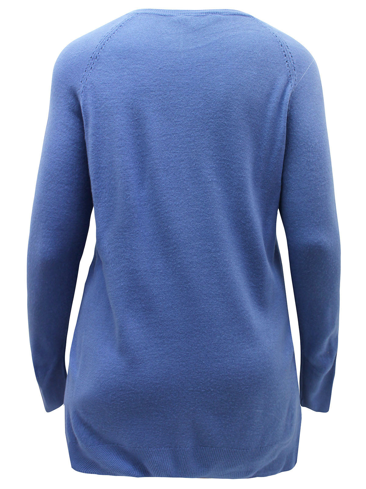 Ladies Curve Front Seam Pockets Soft Knit Plus Size Jumpers