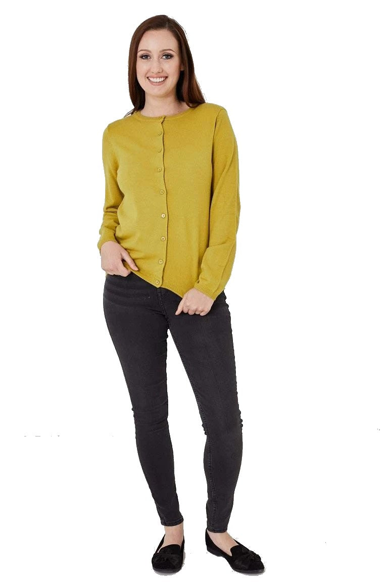Mustard Yellow relaxed knit Cardigan