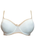 Trofé Champagne & White Contrast Trim Bra