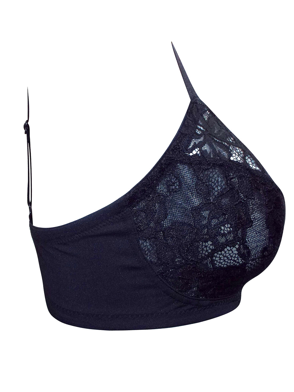Ladies Black All Over Lace Non-Padded Full Cup Bra