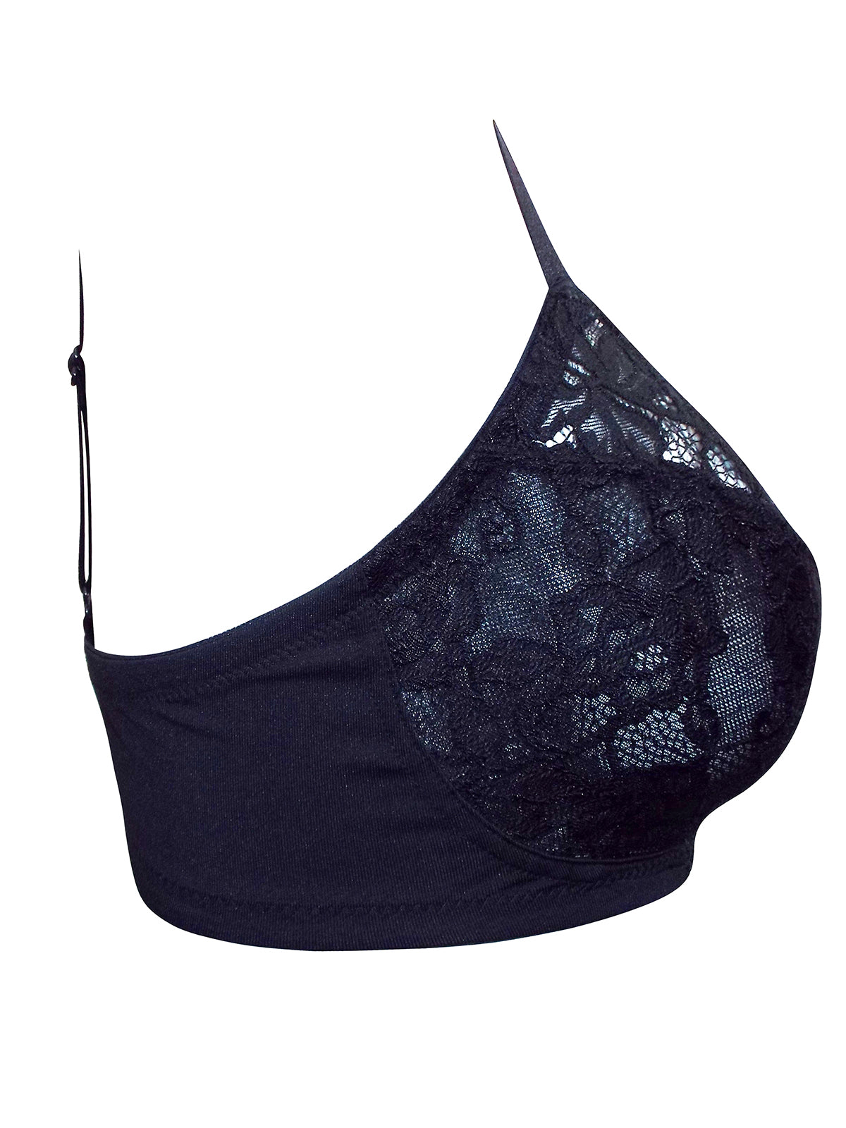 Ladies Black All Over Lace Non-Padded Full Cup Bra