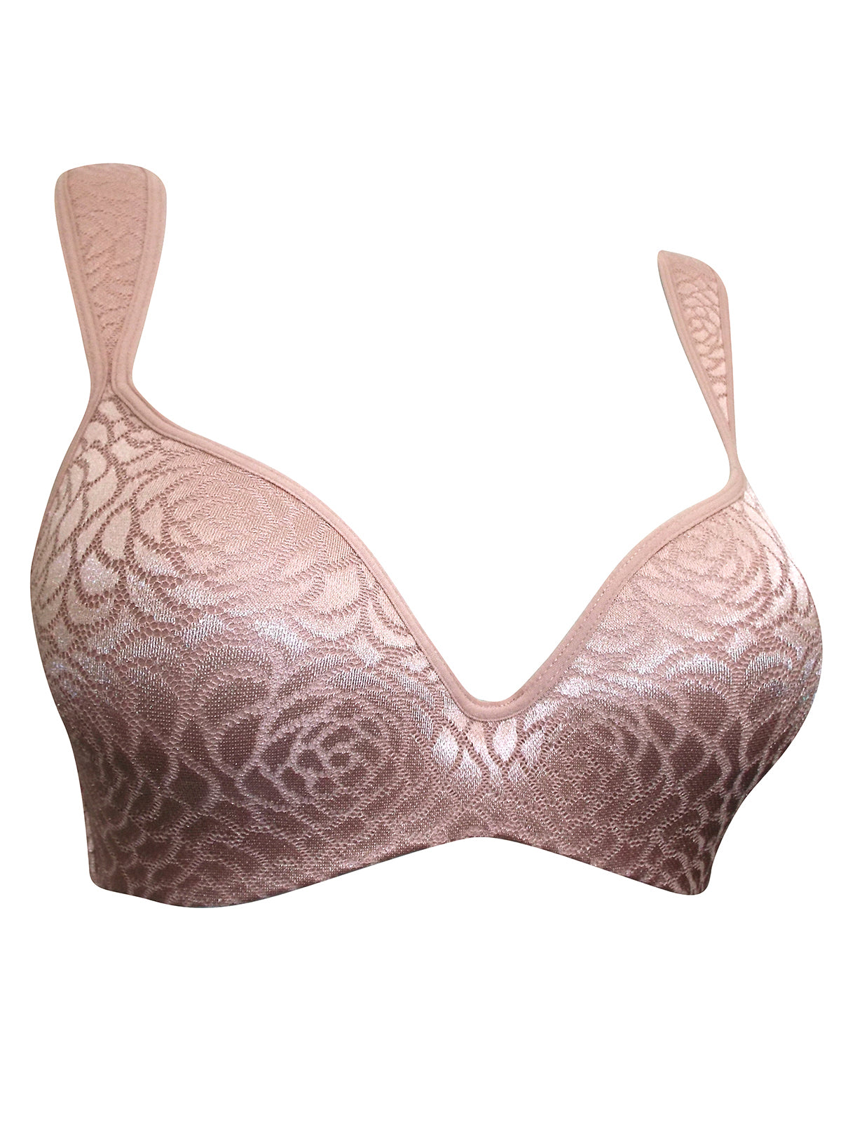 Ladies Trofé Taupe Elegant Jacquard Padded T-Shirt Bra