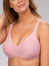 Load image into Gallery viewer, Trofé Pink Ebba Underwired Jacquard Bra
