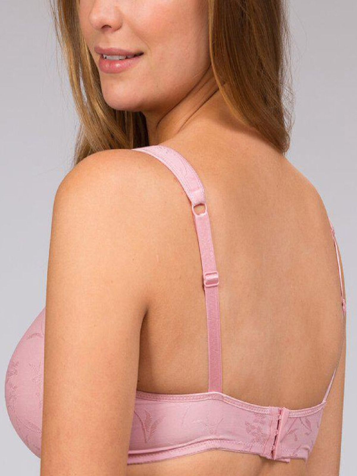 Trofé Pink Ebba Underwired Jacquard Bra