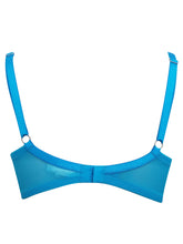 Load image into Gallery viewer, Blue Pink Multi Floral Davean Wired Balconette Bra
